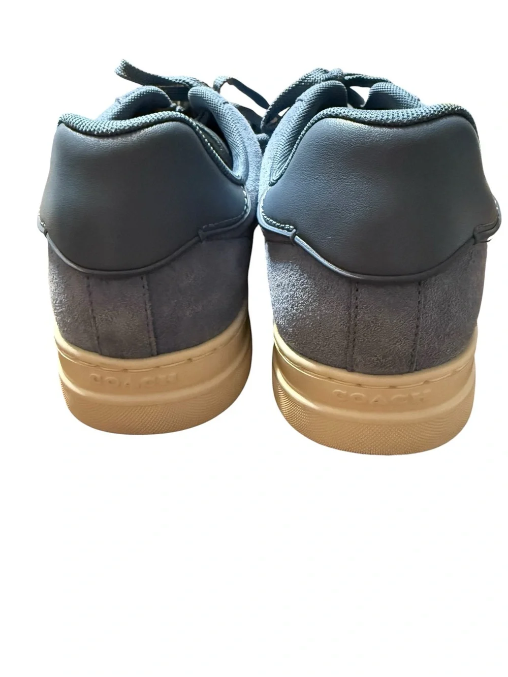 Coach CC149 Gray Suede Low Top Lace Up Sneakers Women's Size 11B Casual